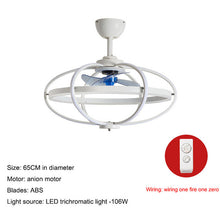 Load image into Gallery viewer, Led Ceiling Fan Light Restaurant Bedroom Fan Light Modern Minimalist Negative Ion Ceiling Fan Light
