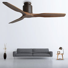 Load image into Gallery viewer, 52Inch Wooden Ceiling Fan Wood with Remote Control Ceiling Fans Without Light Retro Fan Energy Saving Ventilador De Techo